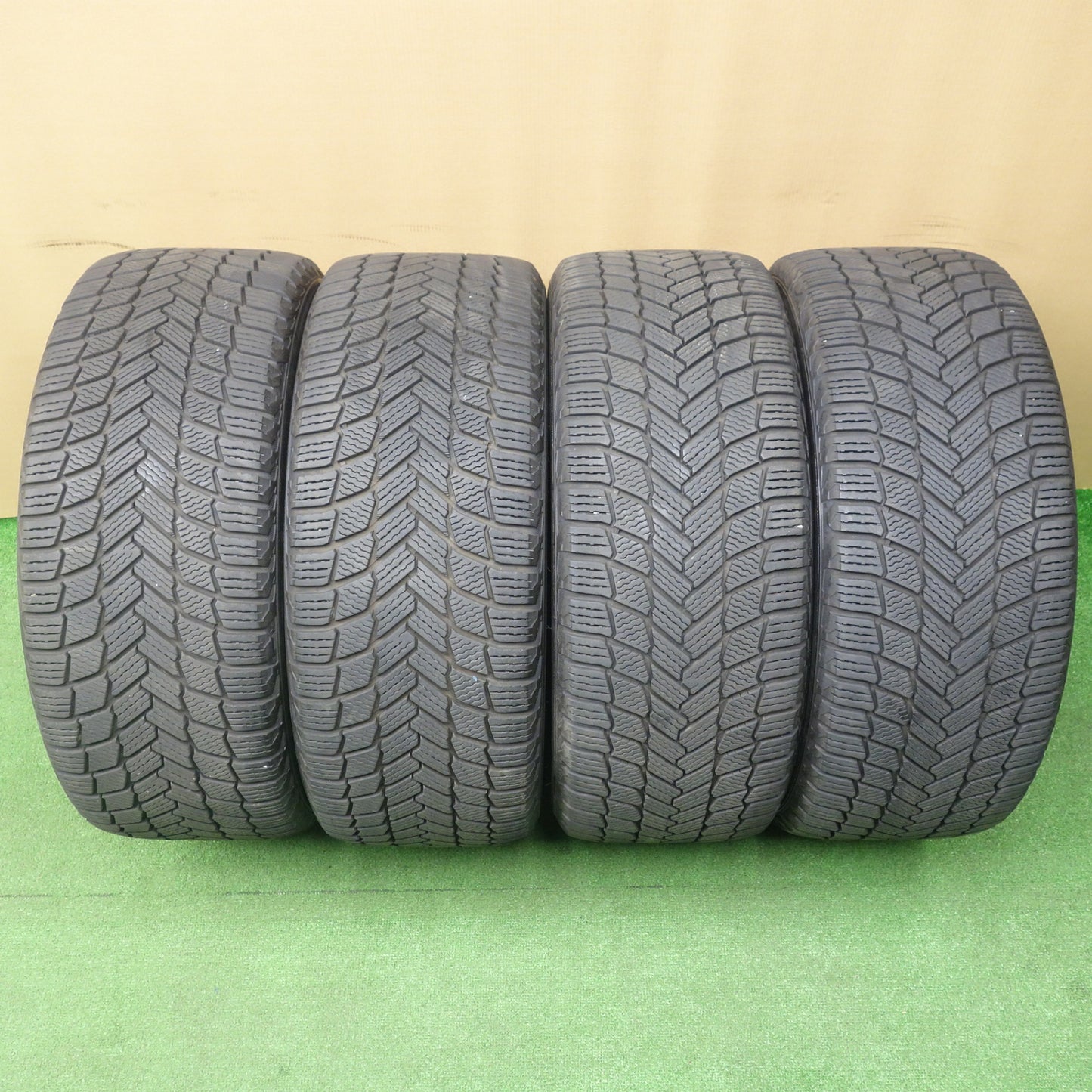バリ溝！キレイ！9.5分★ボルボ 等 BORBET typeF 245/45R18 スタッドレス ミシュラン X-ICE SNOW ボルベット タイプF 18インチ PCD108/5H★6032101KTス