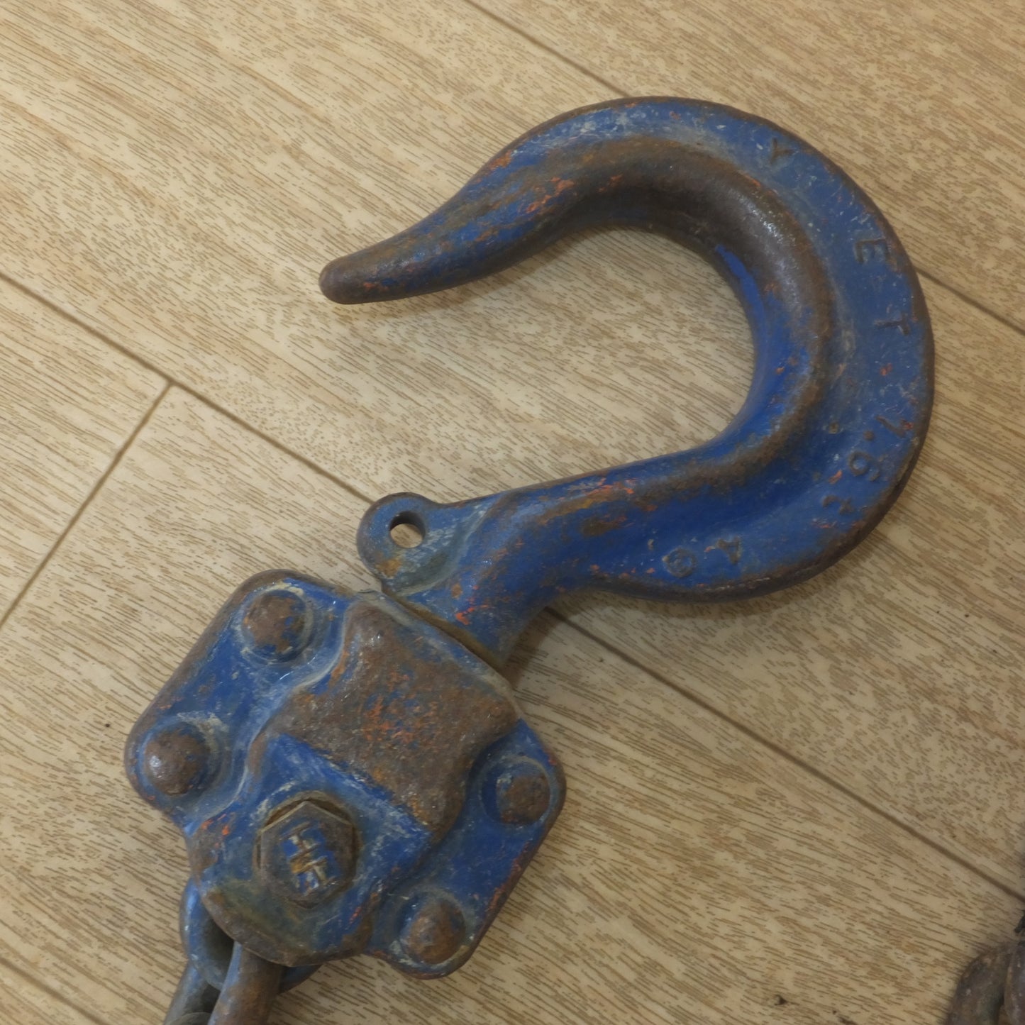 [送料無料] 現状品★象印 ELEPHANT レバーホイスト YII-160 1.6t　CHAIN V-7.1★