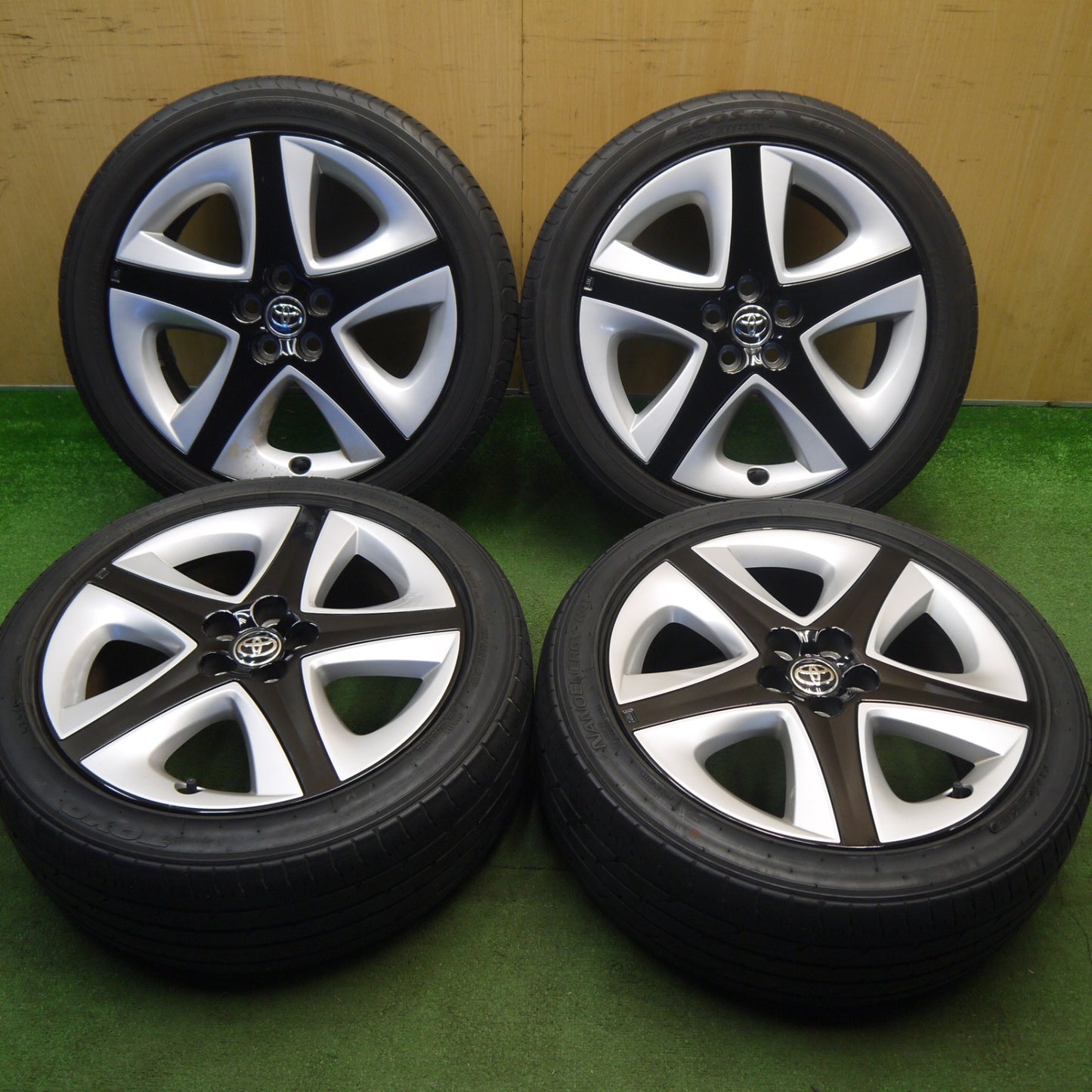 4本価格★トヨタ 50系 プリウス ツーリング 純正 215/45R17 ヨコハマ エコス ES31 トーヨー ナノエナジー R41 17インチ PCD100/5H★6032709Hノ