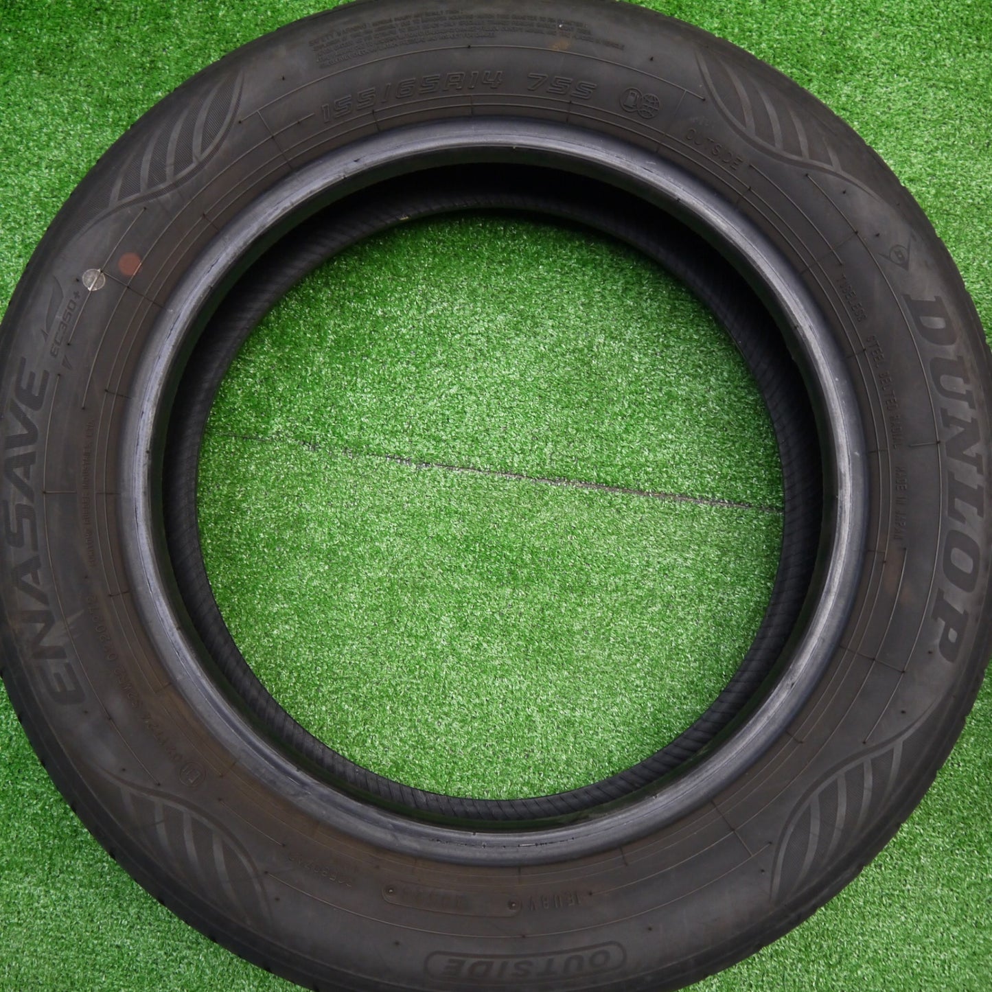 バリ溝！25年！ほぼ10分★155/65R14 ダンロップ エナセーブ EC300+ タイヤ 14インチ スペーシア N-BOX タント 等★5101406Hノタ