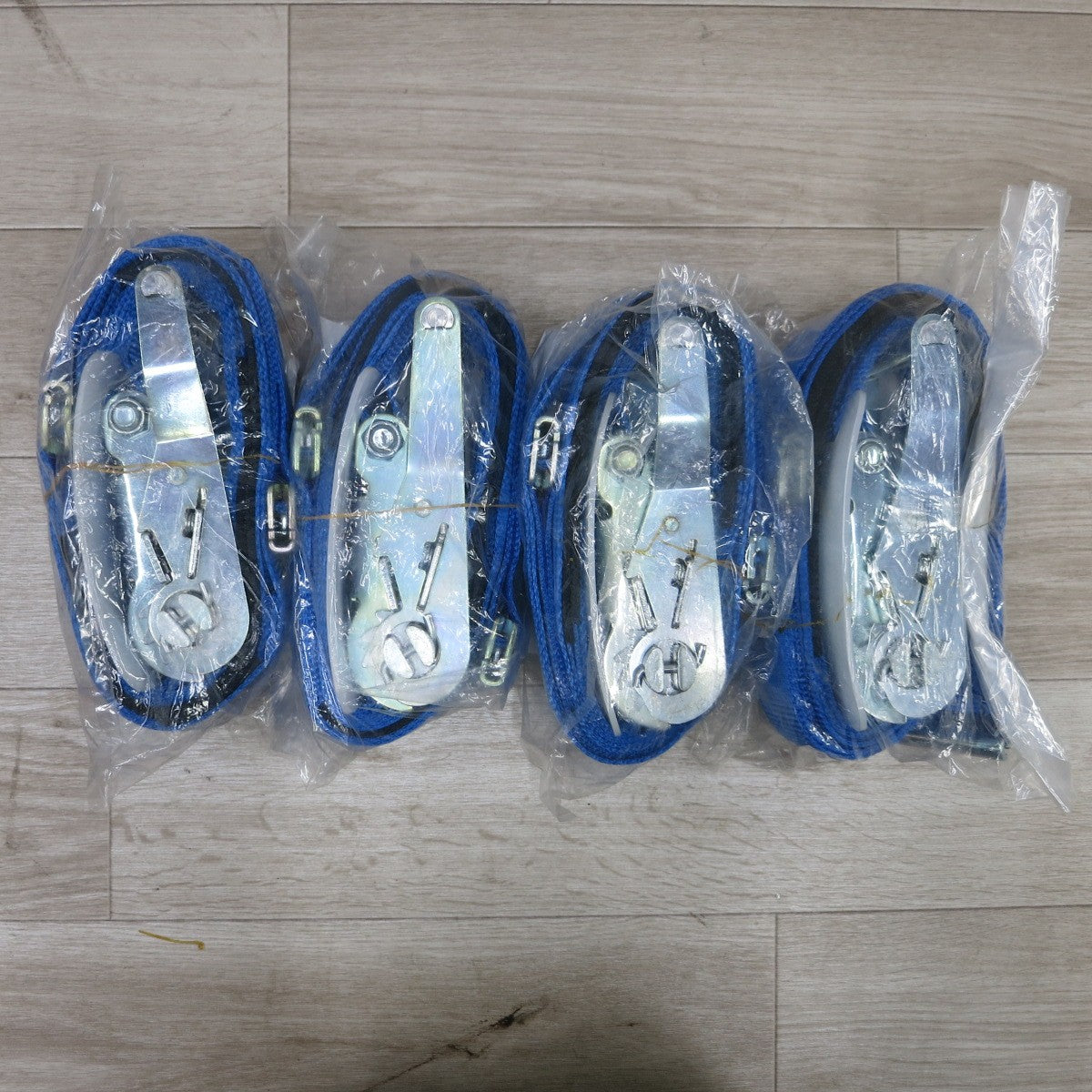[送料無料] 未使用！4個セット◆日軽金アクト ACT ラッシングベルト RWS30 E1-10-30-E1A ラチェットバックル型 荷締 機 運搬 nikkei③◆