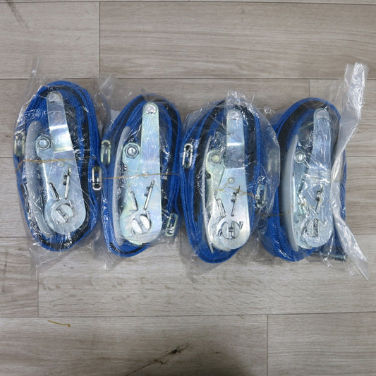 [送料無料] 未使用！4個セット◆日軽金アクト ACT ラッシングベルト RWS30 E1-10-30-E1A ラチェットバックル型 荷締 機 運搬 nikkei③◆