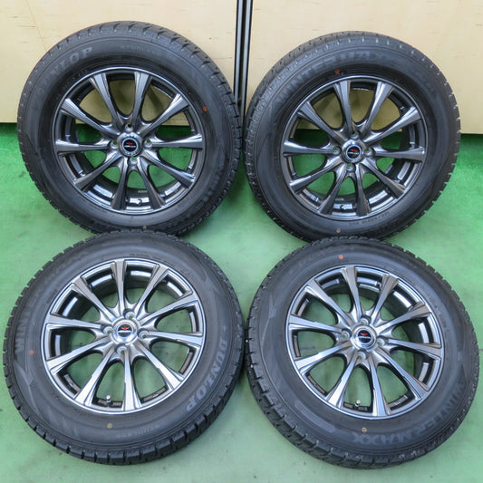 バリ溝！キレイ！9.5分★スタッドレス 195/65R16 ダンロップ ウインターマックス WM02 AIRNOVA エアノヴァ 16インチ PCD100/4H★5102009イス
