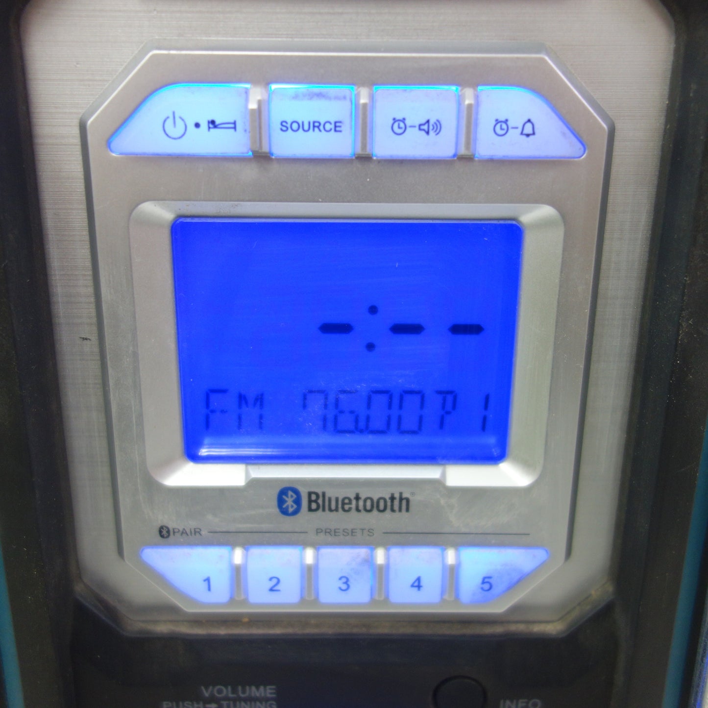 [送料無料] ☆マキタ 充電式 現場 ラジオ 18V MR108 本体のみ Bluetooth 搭載 ブルー 防災☆