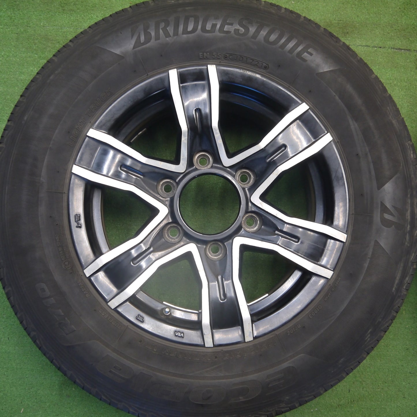 4本価格★195/80R15 107/105N ブリヂストン エコピア R710 J STYLE. CORPORATION JSC 社外 アルミ 15インチ PCD139.7/6H★6040606Hノ