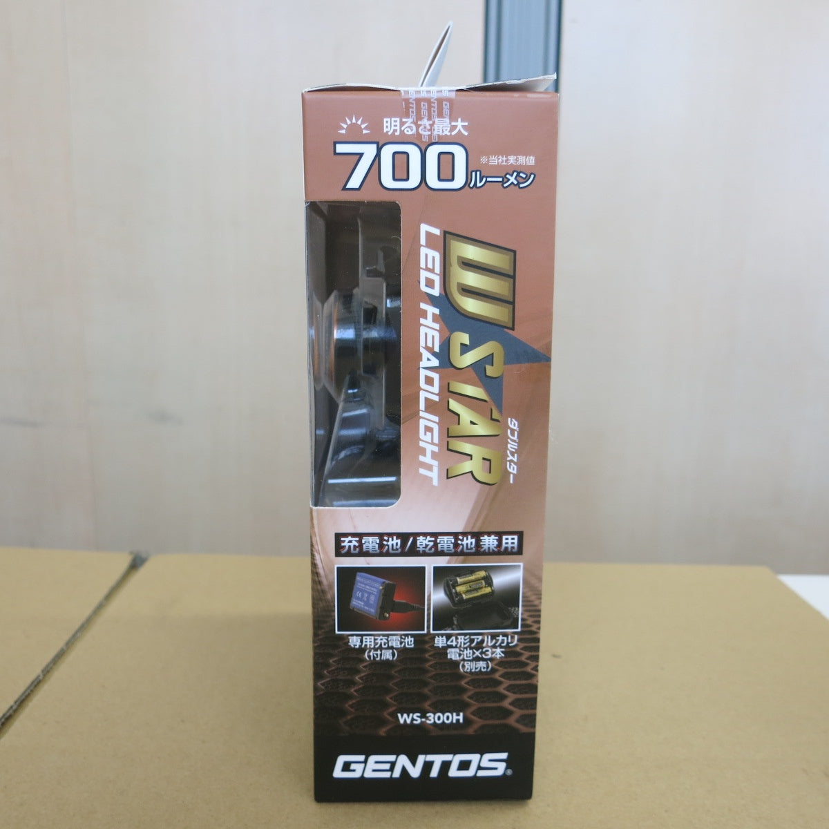 [送料無料] 未使用◆GENTOS ジェントス LED ヘッドライト WS-300H USB 充電式 700ルーメン ヘッドランプ 作業灯◆