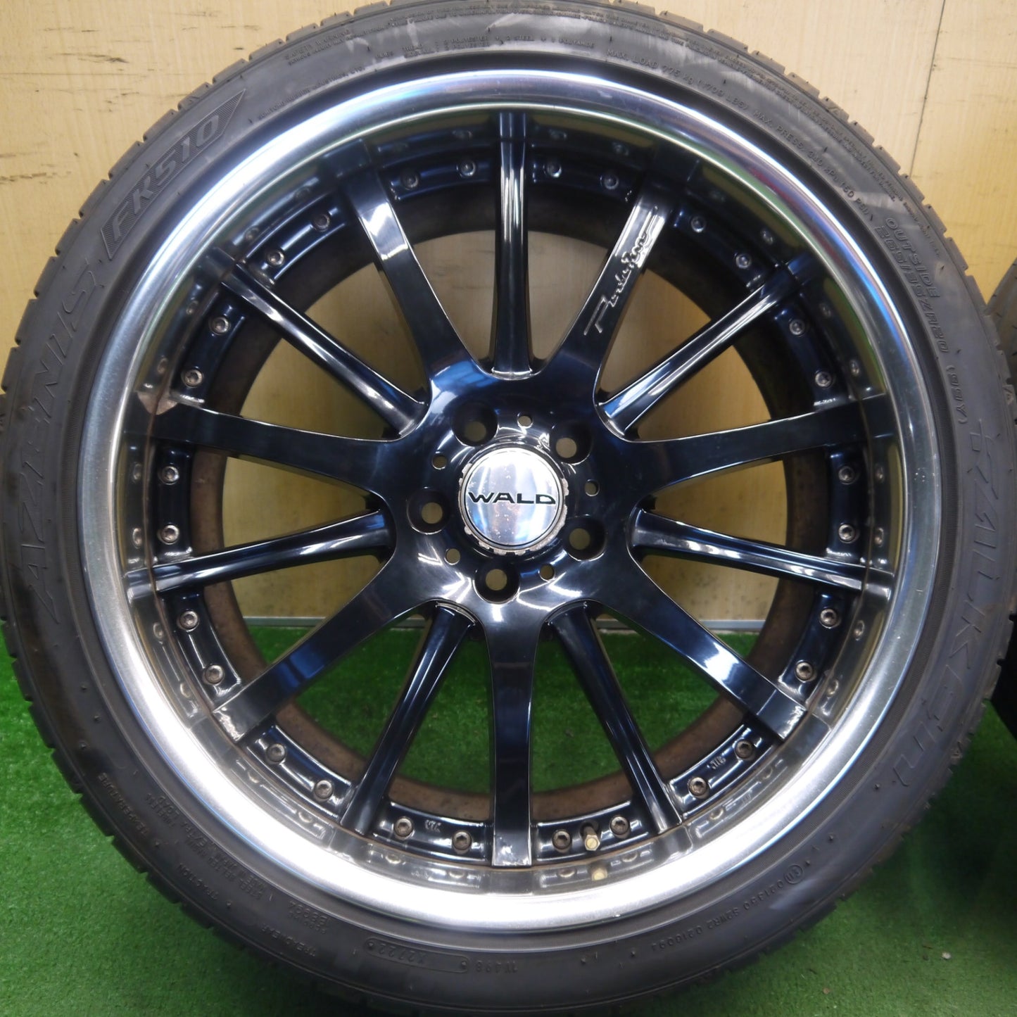 バリ溝！22年！8.5分◎WALD Portofino 265/35R20 ファルケン アゼニス FK510 ヴァルド ポルトフィーノ 20インチ アウディ 等 PCD112/5H◎6062603Hノ