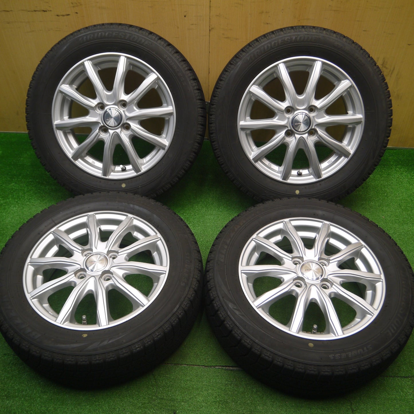 [送料無料] キレイ★スタッドレス 165/65R14 ブリヂストン ブリザック VRX JOKER ジョーカー アトレー ハスラー 等 軽自動車 PCD100/4H★4110502Hス