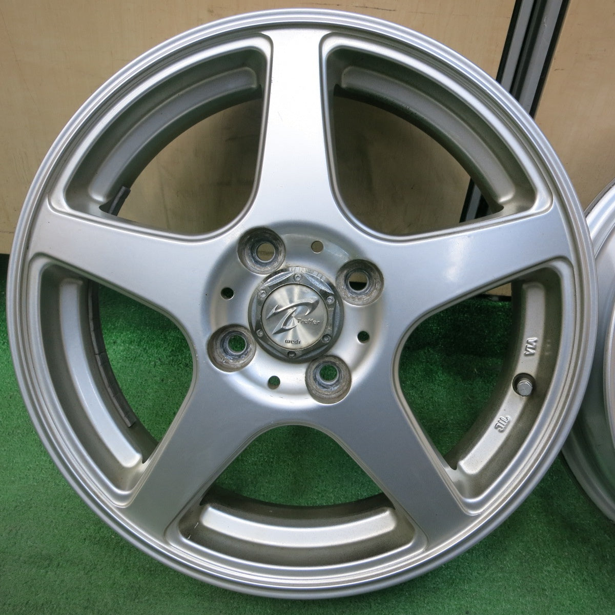 [送料無料] 4本価格★三菱 アイ i 用 Treffer weds トレファー ウェッズ 15インチ ホイール 15×4J 15×5J PCD100/4H★4103102SYホ