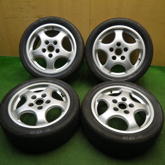 4本価格★ポルシェ 964 純正 205/50R17 255/40R17 ブリヂストン S-02 17インチ PCD130/5H★5060401Hノ