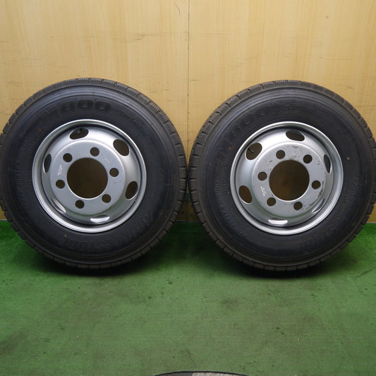 未使用！2本★トラック 225/80R17.5 123/122L ブリヂストン M800 TOPY スチール ミックス オールシーズン 17.5インチ 127-9CS PCD222.25/6H★5091902Hノ