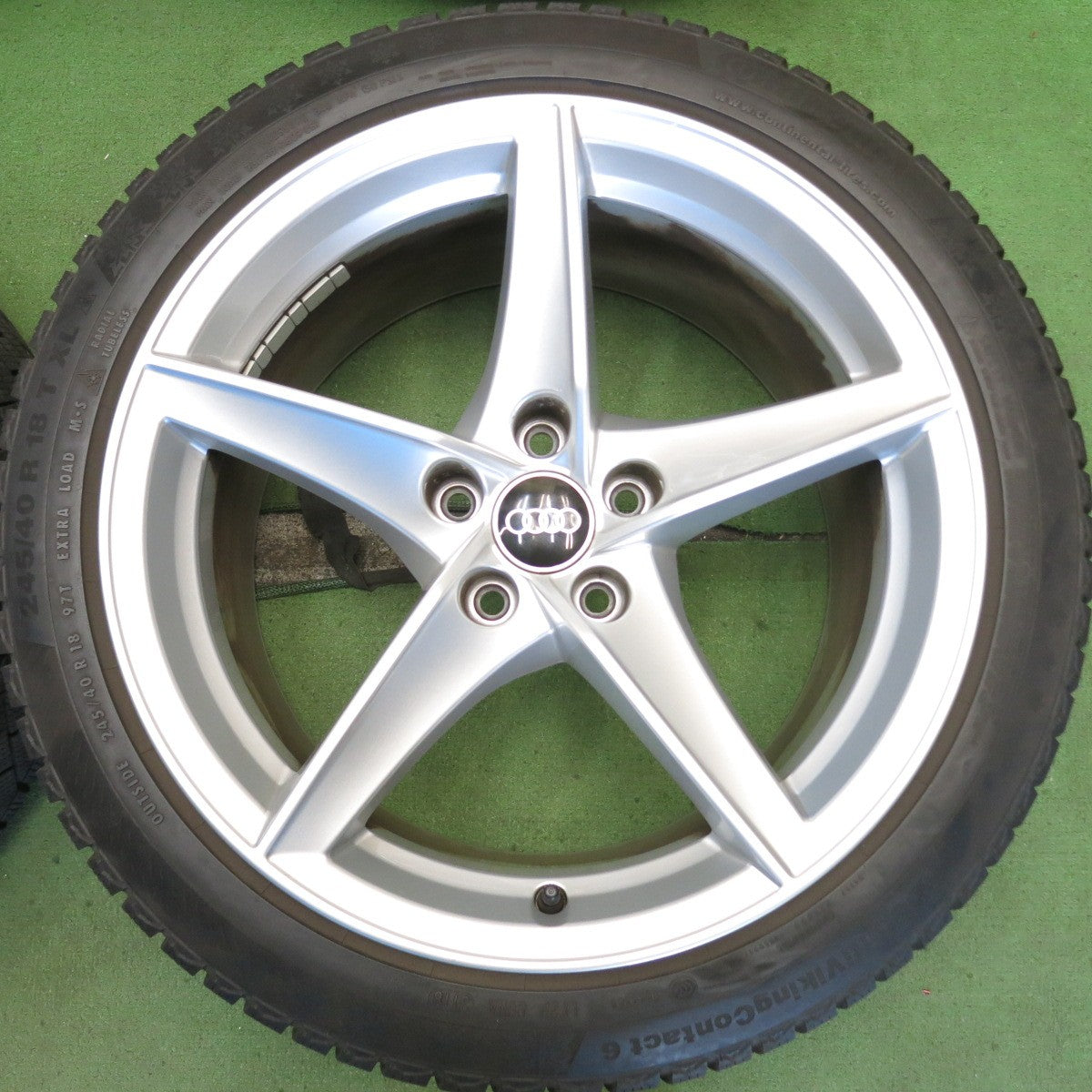 バリ溝！キレイ！8.5分◎アウディ A5 Sライン 純正 245/40R18 スタッドレス コンチネンタル コンチバイキング コンタクト6 18インチ PCD112/5H◎6081603HAス
