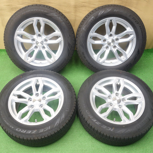バリ溝！24年！キレイ！9分◎BMW 等 AGA Welt 205/60R16 スタッドレス ピレリ アイスゼロ アシンメトリコ ヴェルト 16インチ PCD120/5H◎6062005KTス