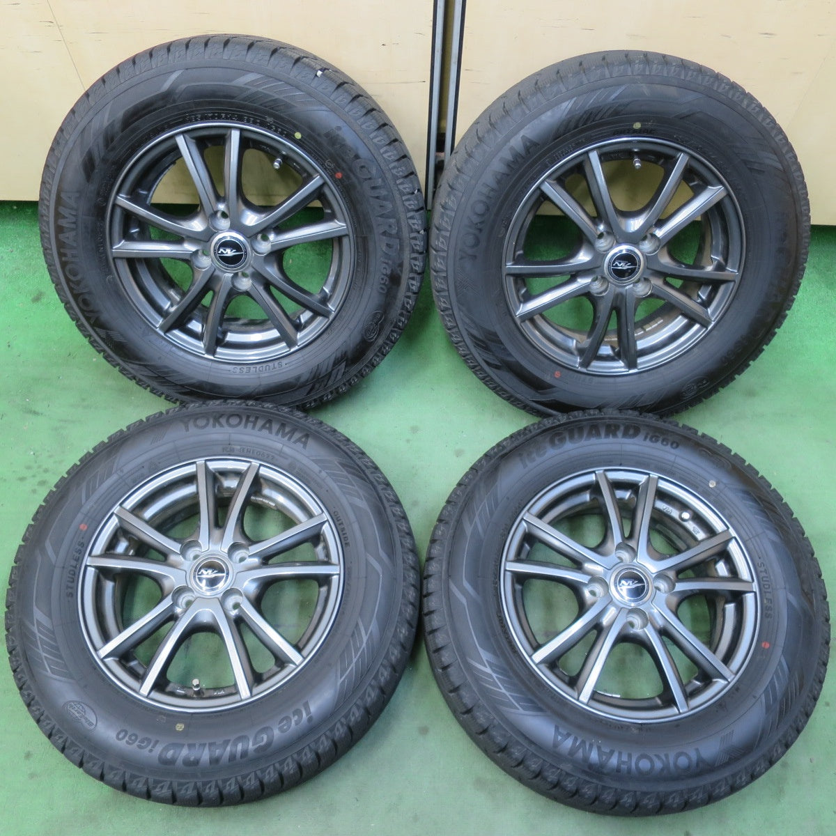 バリ溝！22年！9.5分以上★スタッドレス 185/70R14 ヨコハマ アイスガード iG60 NIRVANA NV ニルバーナ ニルヴァーナ 14インチ PCD100/4H★6022815イス