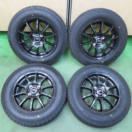 バリ溝！22年！キレイ！9.5分以上★スタッドレス 165/70R14 グッドイヤー アイスナビ7 SCHNEIDER MiD シュナイダー 14インチ PCD100/4H★5110406イス