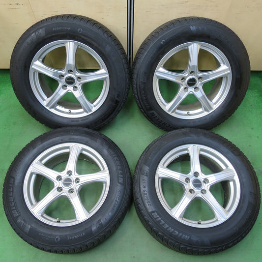 バリ溝！23年！キレイ！ほぼ10分★スタッドレス 235/65R18 ミシュラン X-ICE SNOW SUV BALMINUM バルミナ 18インチ PCD114.3/5H★5051005イス