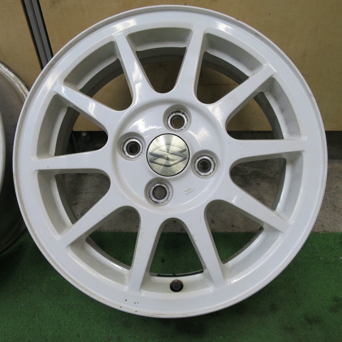 4本価格◎スズキ HT81S スイフト スポーツ 純正 ホイール 15インチ 15×5J PCD100/4H◎6081701NGホ