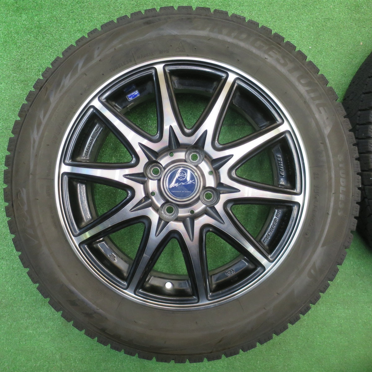 4本価格！21年★スタッドレス 175/65R15 ブリヂストン ブリザック VRX2 SMACK ENKEI スマック エンケイ 15インチ PCD100/4H★5110703NJス