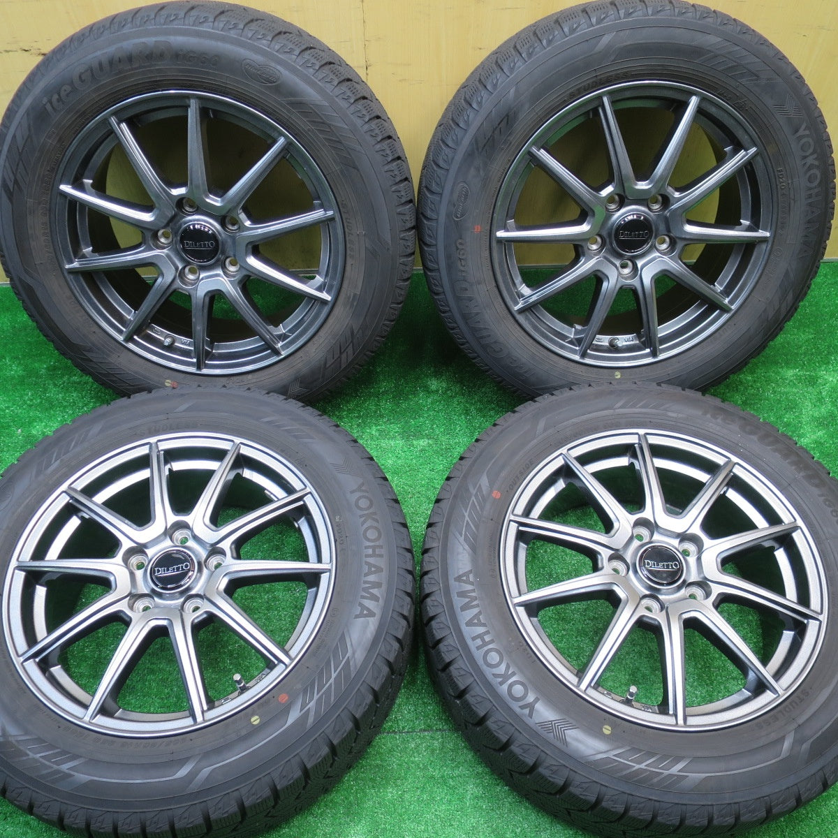 バリ溝！キレイ！9.5分★スタッドレス 205/60R16 ヨコハマ アイスガード iG60 DILETTO ディレット 16インチ PCD114.3/5H★5100805NJス