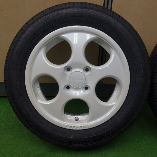 ほぼ未使用！25年！キレイ◎165/65R14 グッドイヤー EfficientGrip ECO EG02 HYPERION POPORO ハイペリオン ポポロ ハスラー ソリオ 等 14インチ PCD100/4H◎6091003KTノ