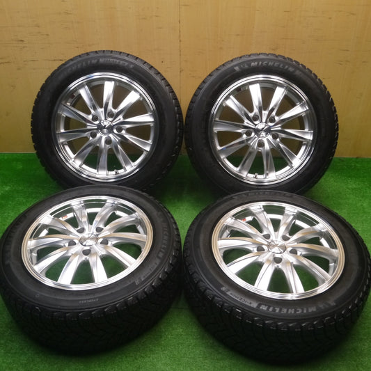 [送料無料] タイヤほぼ未使用！22年！キレイ★スタッドレス LEONIS CX 205/55R16 ミシュラン X-ICE SNOW レオニス PCD114.3/5H★4091702Hス