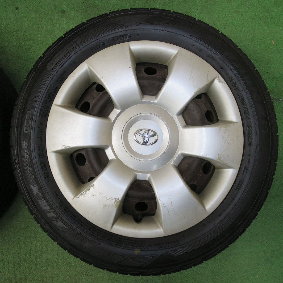 4本価格！23年★トヨタ ヴィッツ 純正 スチール 185/60R15 ファルケン ZIEX ZE914 15インチ PCD100/4H★5061104イノ