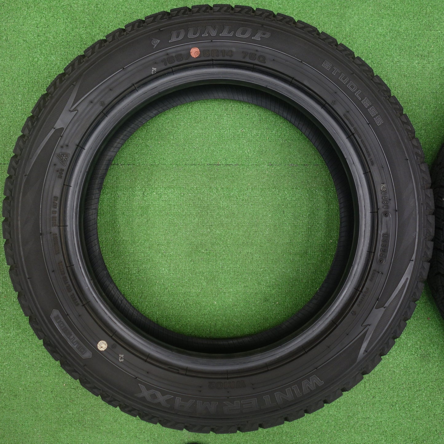 バリ溝！24年！9.5分★スタッドレス 155/65R14 ダンロップ ウインターマックス WM02 タイヤ 14インチ ワゴンR タント ムーヴ デイズ N-BOX 等★6051602KTスタ