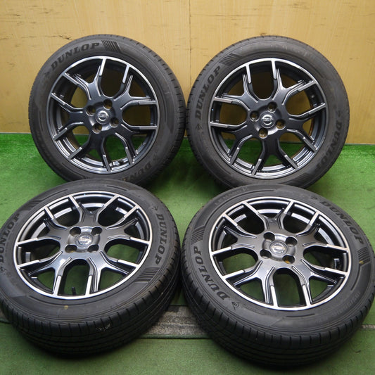 バリ溝！22年！キレイ！9.5分★日産 E12 ノート ニスモ 純正 ENKEI 195/55R16 ダンロップ LE MANS V+ 16インチ エンケイ PCD100/4H★5092909Hノ