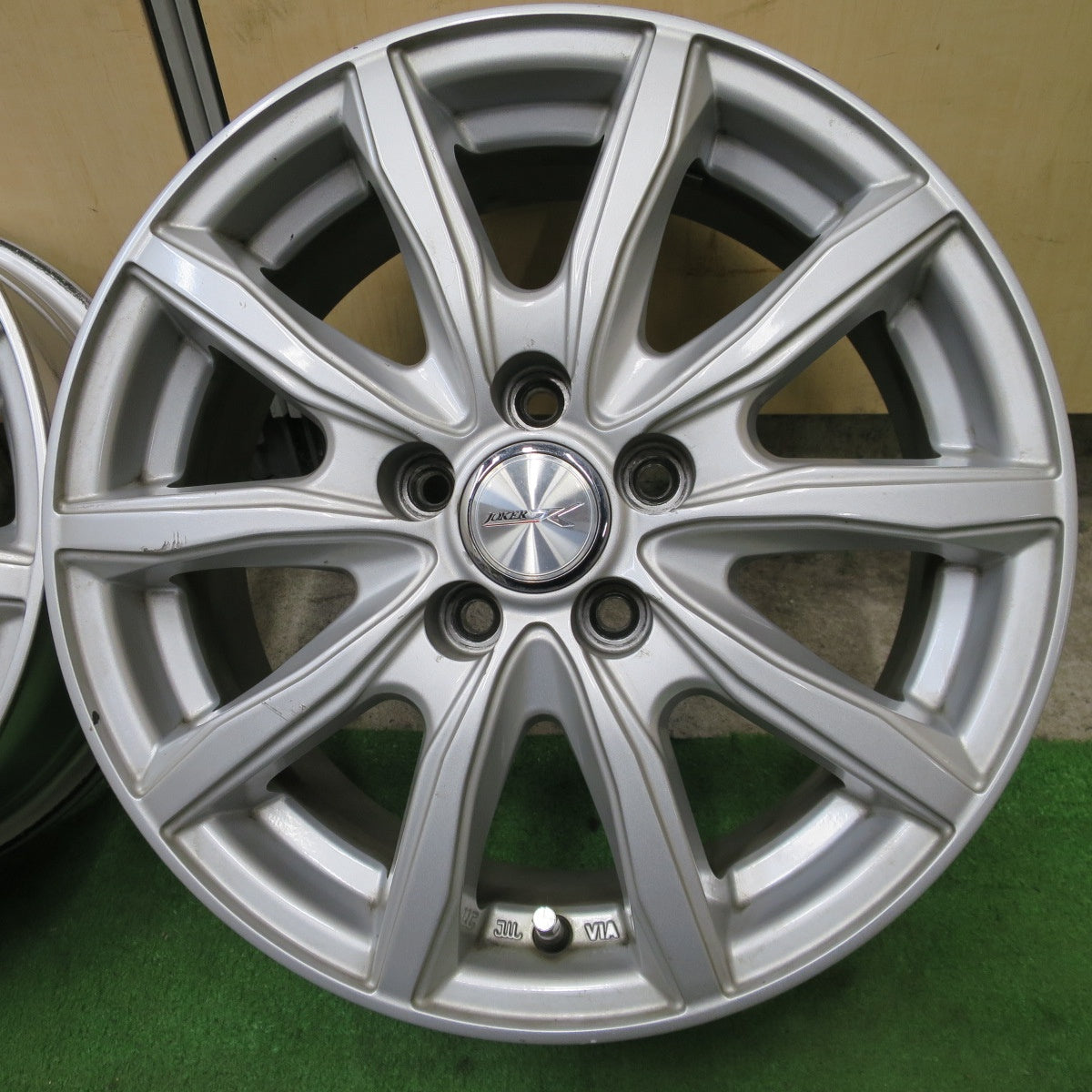 4本価格★JOKER weds ジョーカー ウェッズ 15インチ ホイール 15×6J PCD100/5H★6041101NGホ