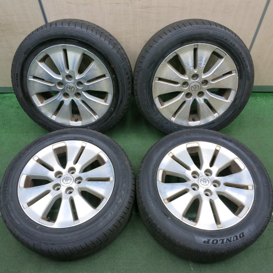 *送料無料* バリ溝！21年！9.5分★トヨタ 10系 アルファード 純正 225/55R17 グッドイヤー イーグル LS EXE ダンロップ VEURO 304 PCD114.3/5H★4060904HAノ