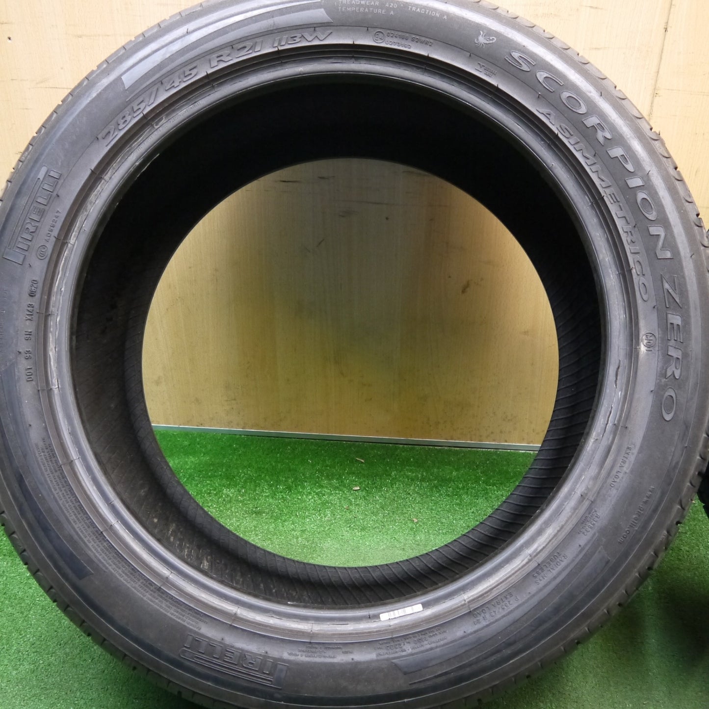 バリ溝！9.5分！2本★285/45R21 ピレリ スコーピオン ゼロ アシンメトリコ SCORPION ZERO 21インチ タイヤ ベンツ Gクラス ゲレンデ 等★6032506Hノタ