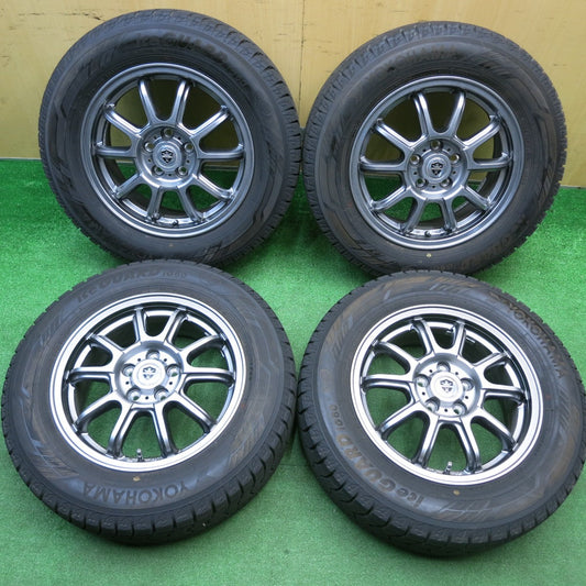 バリ溝！21年！キレイ！ほぼ10分★プリウス 等 195/65R15 スタッドレス ヨコハマ アイスガード iG60 ESTROSA エステローザ 15インチ PCD100/5H★5113003HAス