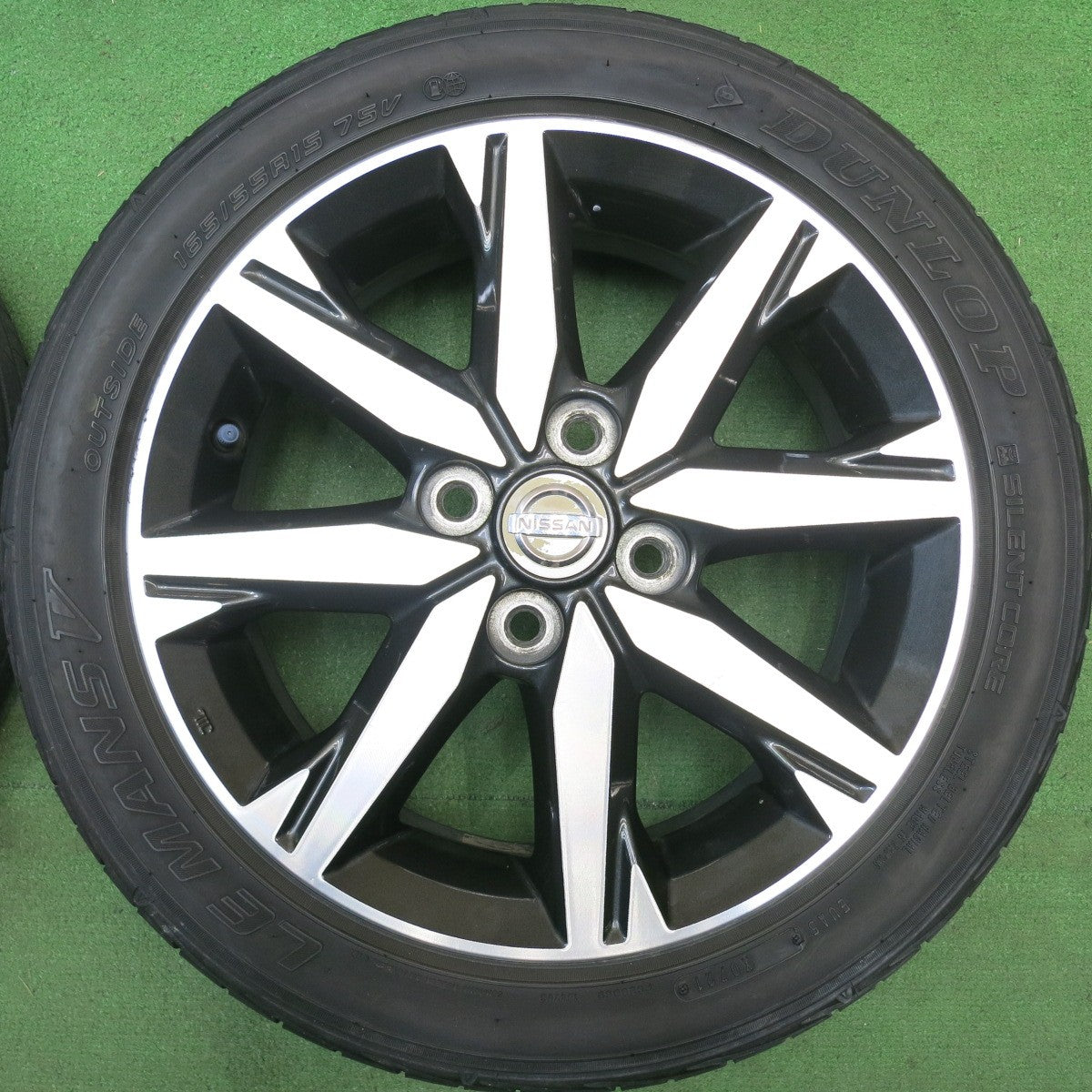 4本価格★日産 デイズ ルークス 純正 165/55R15 ダンロップ LE MANS V ルマン5 15インチ PCD100/4H★6041808HAノ