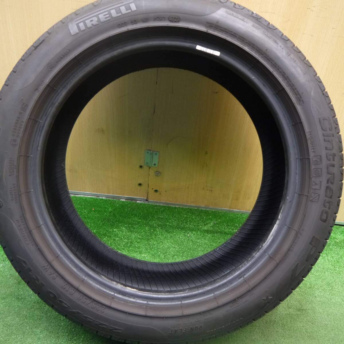 バリ溝 21年 8.5分 1本★225/50R17 ピレリ Cinturato P7 ランフラット 17インチ BMW マークX アコード レガシィ等★5032506Hノタ