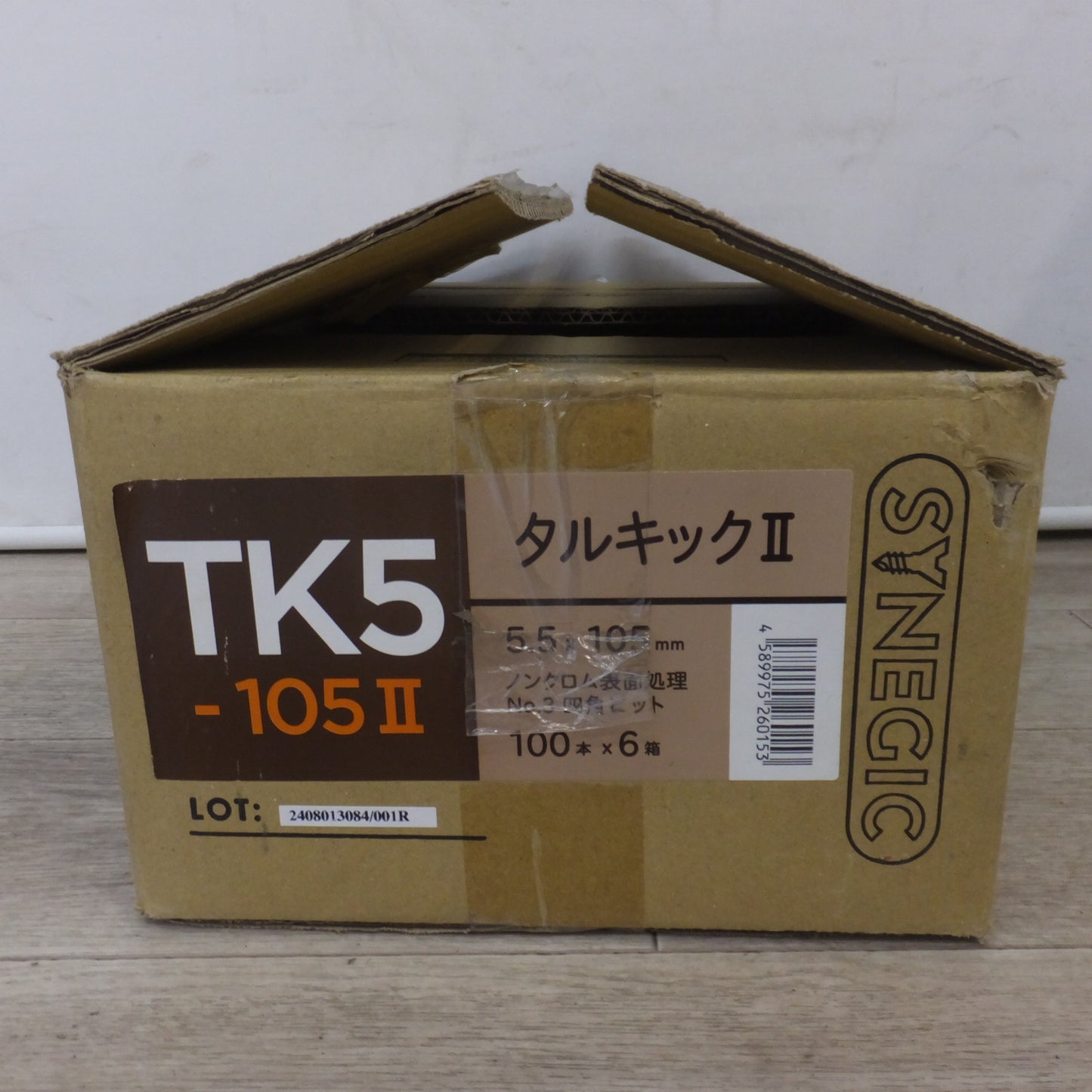 [送料無料] 未使用★シネジック SYNEGIC タルキックII TK5-105II 5.5×105mm 100本 5箱　垂木 ～60mm 軸組工法用★