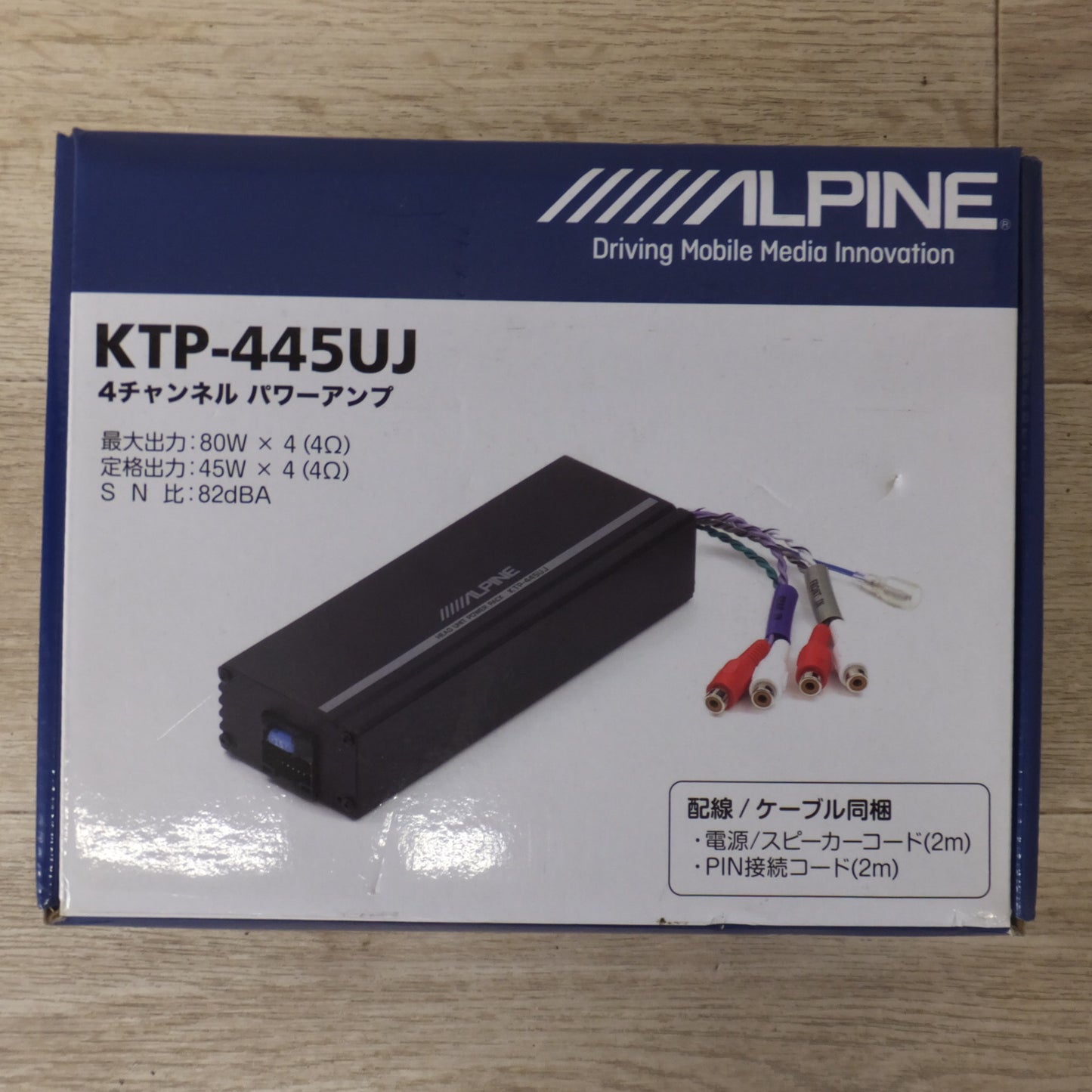 [送料無料] 未使用★アルパイン ALPINE 4チャンネル パワーアンプ LTP-445UJ　最大 80W×4(4Ω) 定格 45W×4(4Ω) SN比 82dBA★