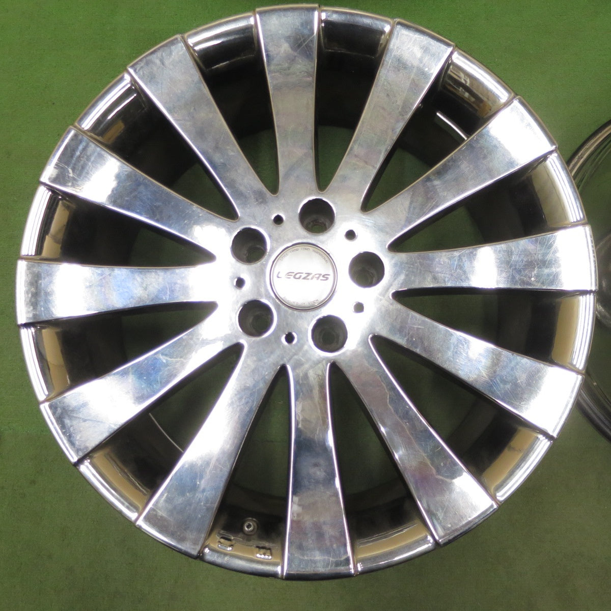 4本価格◎LEGZAS STICH シュティッヒ レグザス 19インチ ホイール 19×8JJ PCD114.3/5H◎6090401NGホ