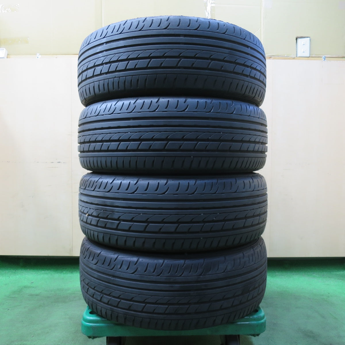 [送料無料] バリ溝！キレイ！9.5分★ホンダ RU ヴェゼル RS 純正 225/50R18 ダンロップ エナセーブ EC503 18インチ PCD114.3/5H★5012510イノ