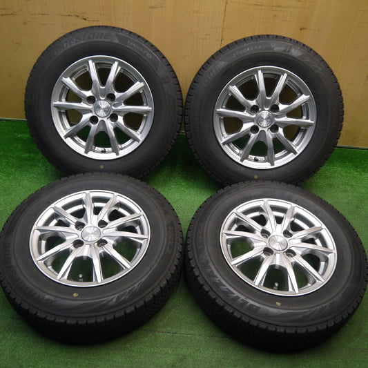 キレイ！23年★スタッドレス 155/80R13 ブリヂストン ブリザック VRX2 ZACK Sport-10 MONZA ザック モンツァ 13インチ PCD100/4H★5121704Hス