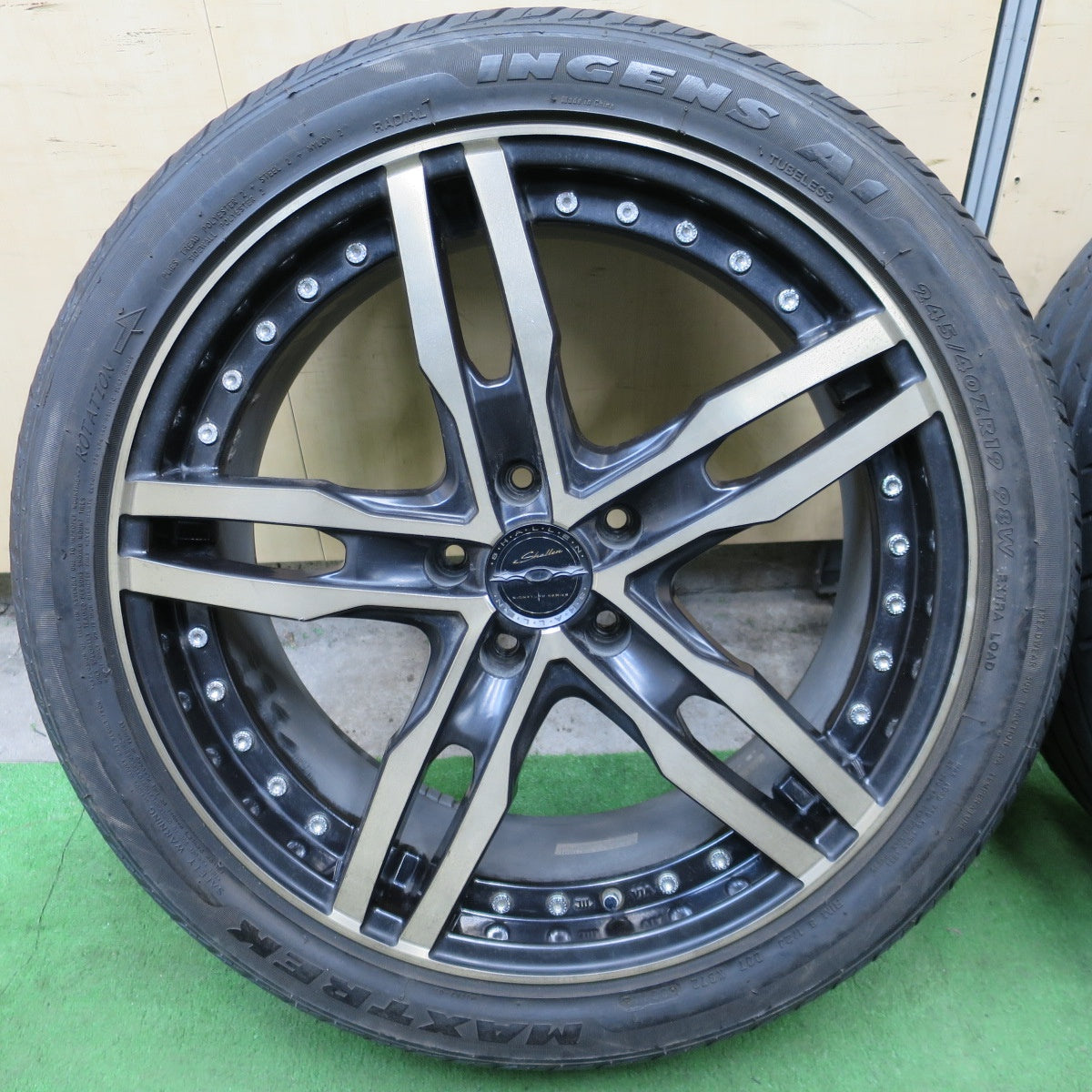 バリ溝！9分★Shallen XF-55 245/40R19 ファルケン ZIEX ZE912 マックストレック MAXIMUS M1 INGENS A1 シャレン 19インチ PCD114.3/5H★6030703ナノ