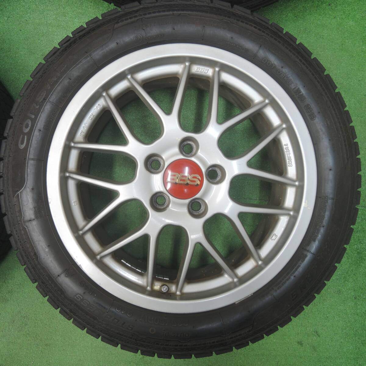 バリ溝！9.5分★BBS RX243 225/50R17 スタッドレス NAMKANG CORSAFA ナンカン 17インチ PCD114.3/5H★4010904SYス