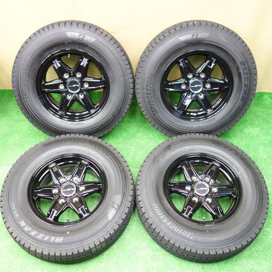 超バリ溝！24年！キレイ！ほぼ10分★スタッドレス 195/80R15 107/105N ブリヂストン ブリザック VL10 REMUZEN レミューゼン 15インチ PCD139.7/6H★5112703KTス