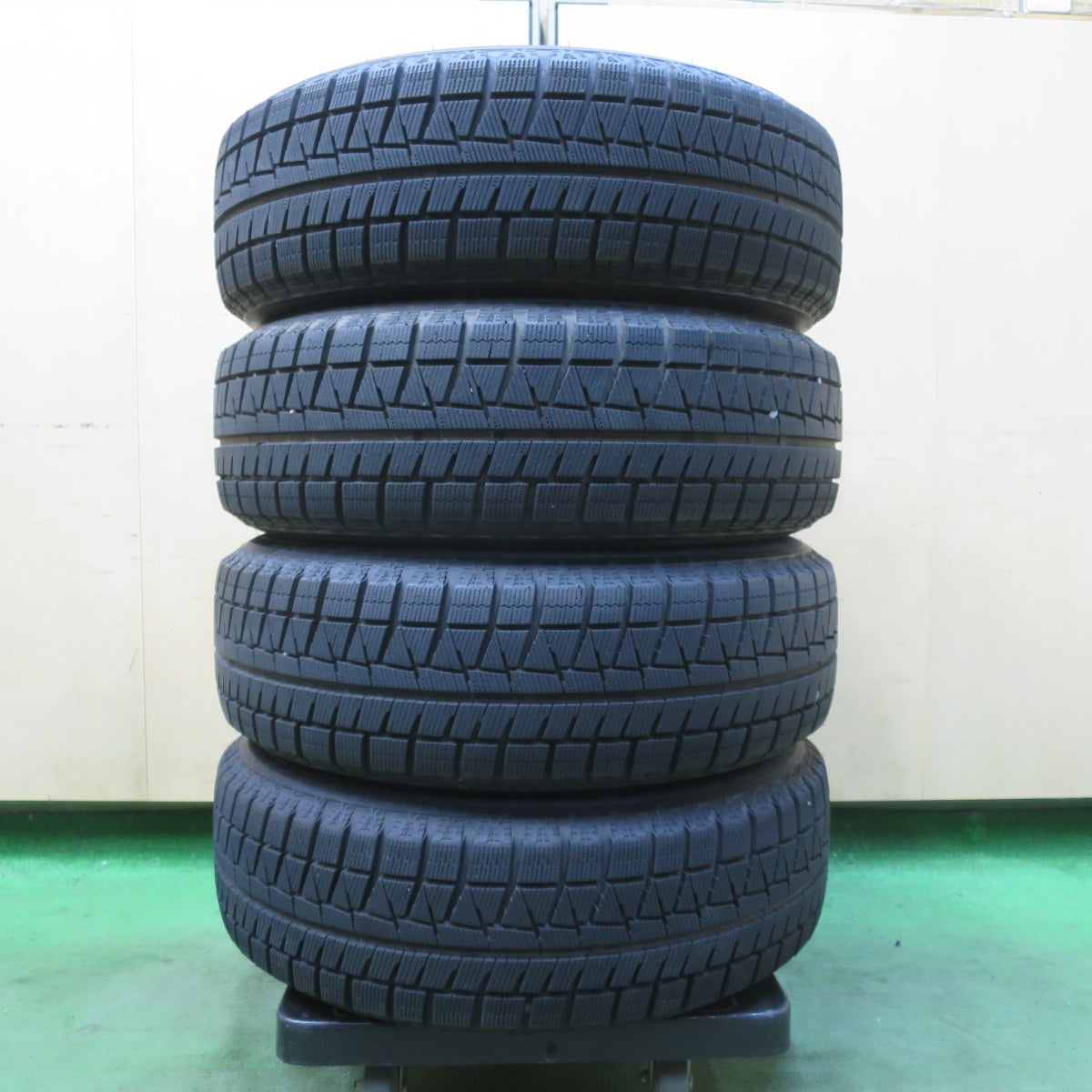 バリ溝！23年！ほぼ10分★スタッドレス 195/65R15 ブリヂストン アイスパートナー2 MWII 社外 アルミ 15インチ PCD114.3/5H★5123101イス
