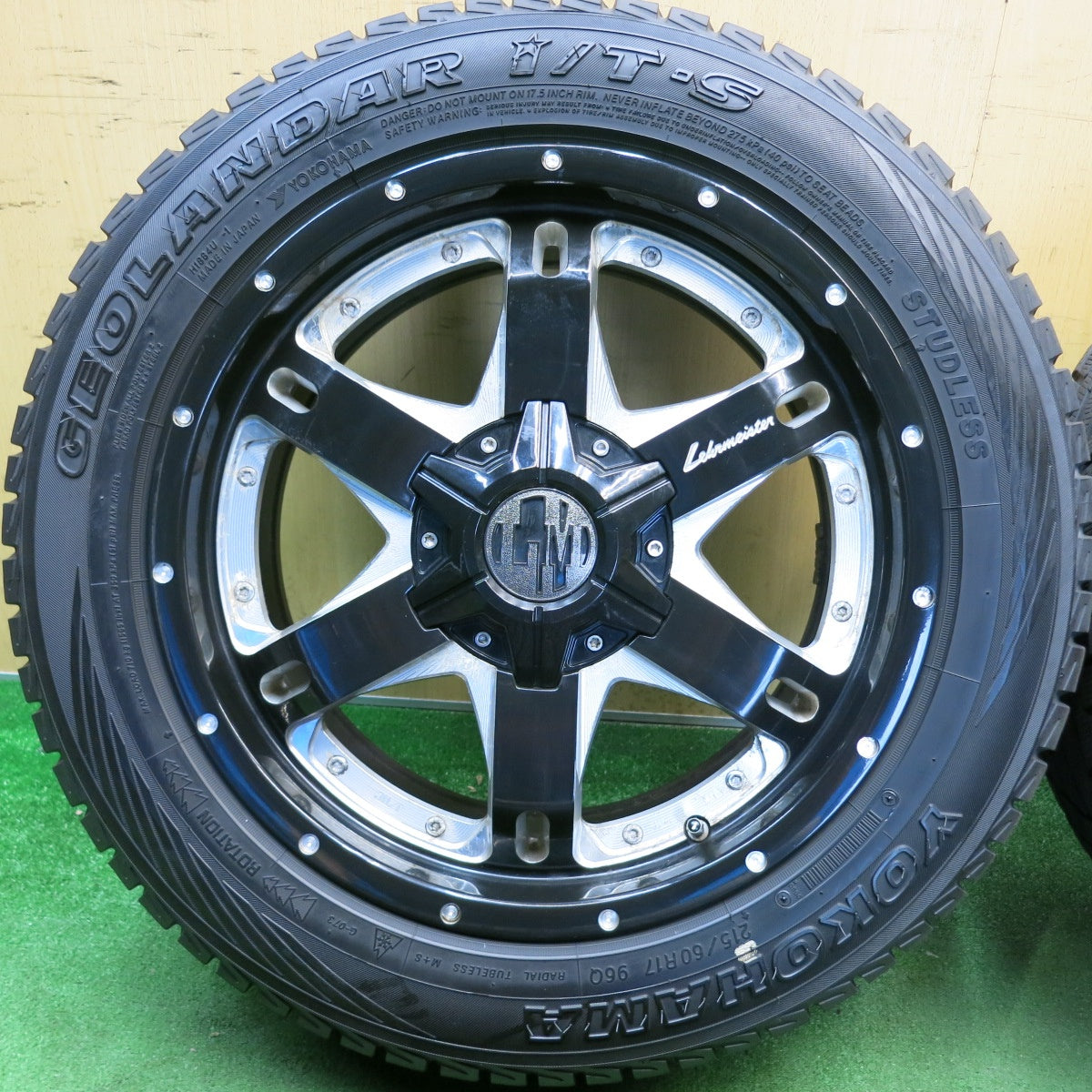 バリ溝！9分★スタッドレス 215/60R17 ヨコハマ ジオランダー i/T-S Lehrmeister MASTRO レアマイスター マストロ PCD 114.3 127/5H マルチ★6052804HAス