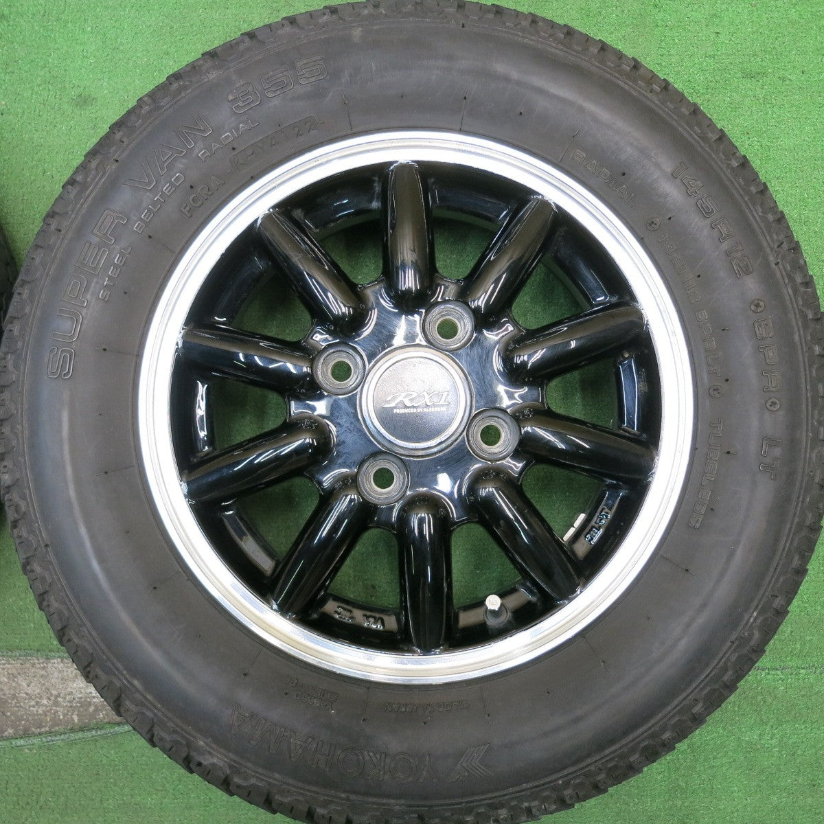 4本価格！22年★ALGERNON Fenice RX1 145R12 6PR ヨコハマ SUPER VAN 355 アルジェノン フェニーチェ 12インチ PCD100/4H★5053006HAノ