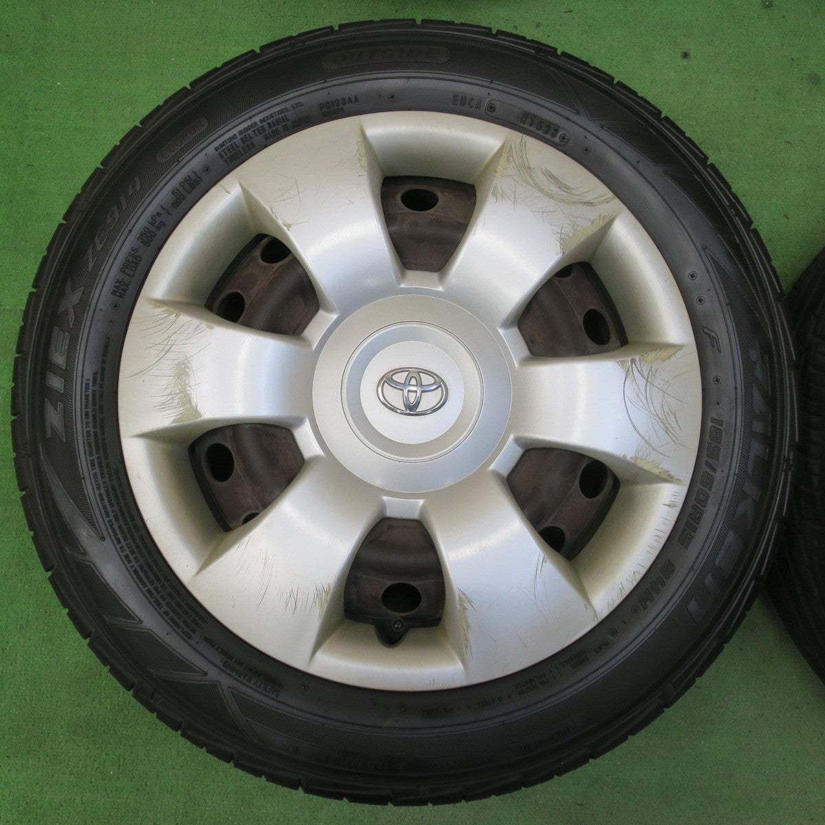 4本価格！23年★トヨタ ヴィッツ 純正 スチール 185/60R15 ファルケン ZIEX ZE914 15インチ PCD100/4H★5061104イノ