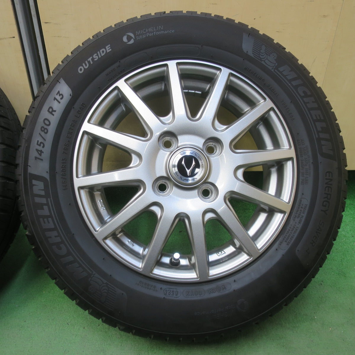 キレイ！23年★145/80R13 ミシュラン エナジーセイバー4 VATRRA バトラ 13インチ PCD100/4H★6043008イノ