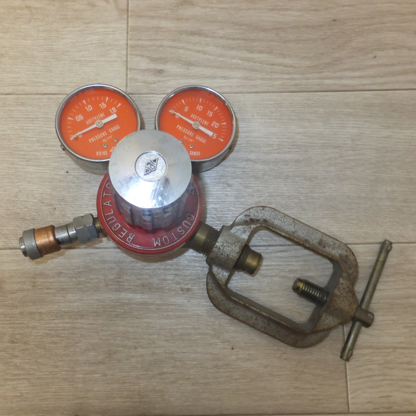 [送料無料] ★阪神鎔断器工業 OXYGEN REGULATOR Mission-S　小池酸素工業 CUSTOM REGULATOR　セット★