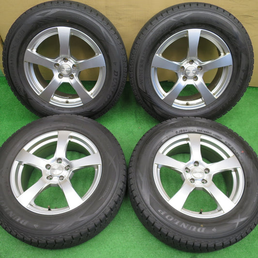 バリ溝！22年！9.5分★ボルボ XC90 等 Eurodesign V5 type 235/65R17 スタッドレス ダンロップ ウインターマックス SJ8 SJ8+ ユーロデザイン V5タイプ 17インチ PCD108/5H★6010501NKス