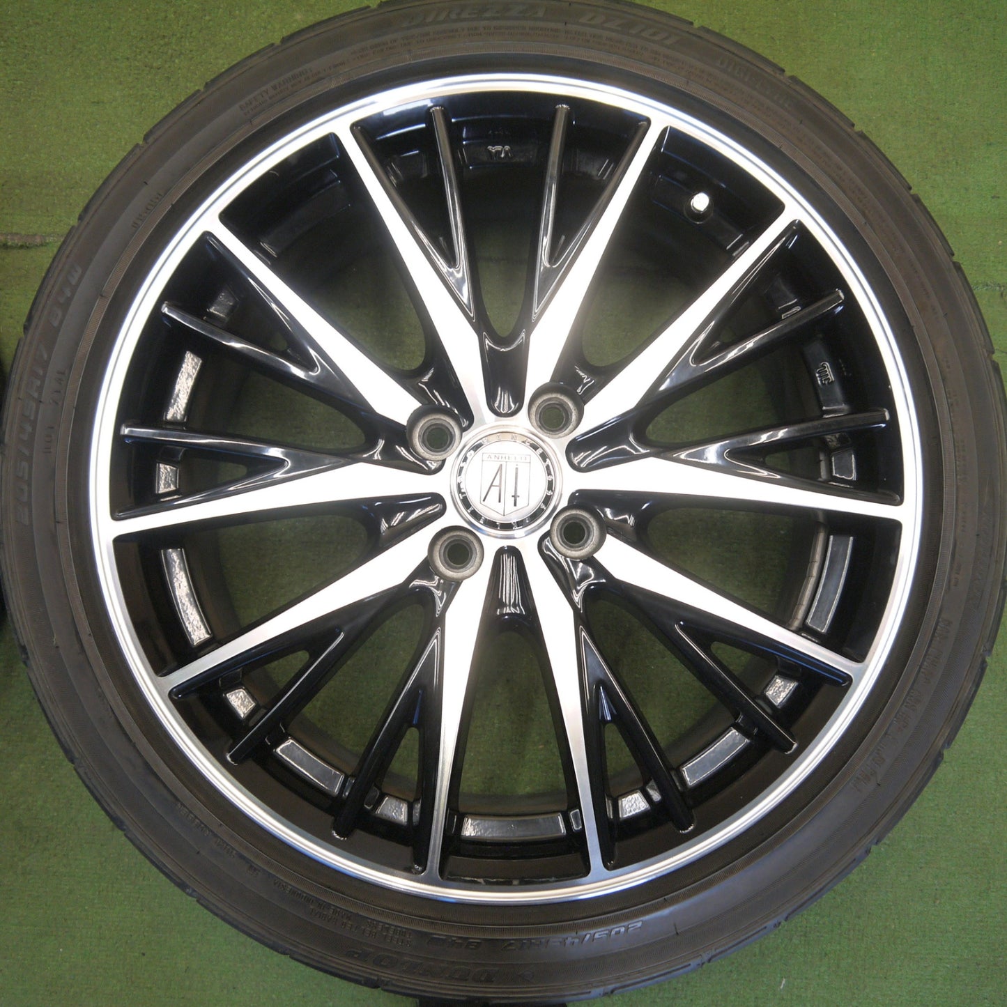 キレイ◎ANHELO CORAZON 205/45R17 ダンロップ DIREZZA DZ101 アネーロ コラソン 17インチ PCD100/4H◎6061912Hノ
